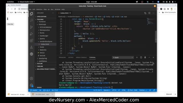 AM Coder - New JS UI Library - RenderBlocks смотреть онлайн