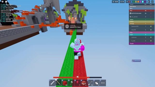 Gifting Players FREE BATTLE PASSES In Roblox Bedwars... смотреть онлайн