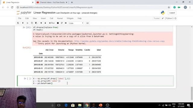 #2- Linear Regression Using SciKit Learn (contd.) смотреть онлайн