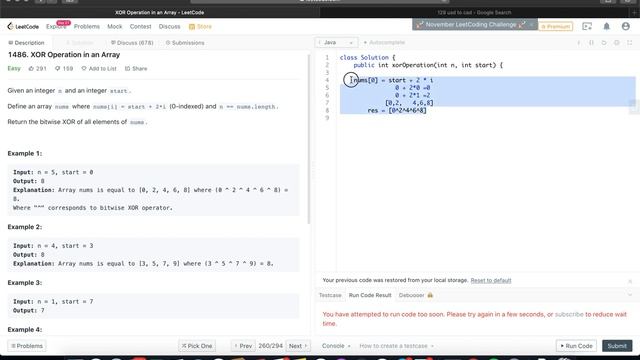 Leetcode 1486 - XOR Operation смотреть онлайн