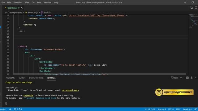 Web API Tutorial with React JS - Delete Method смотреть онлайн
