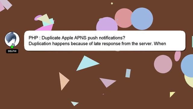 PHP : Duplicate Apple APNS push notifications? смотреть онлайн