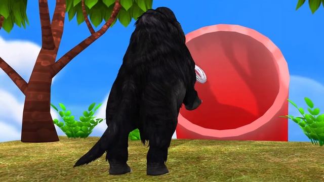 Gorilla vs Wolf Giant Bull Black Mammoth Lion Wild Animal Fights Chasing Gorilla Escape Funny Video смотреть онлайн