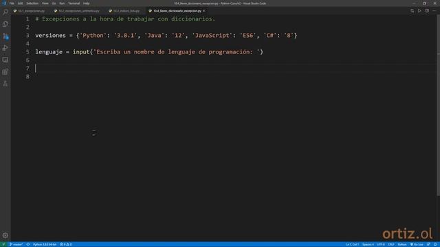 Python Curso V2: 231 Llave no Disponible en un Diccionario - KeyError смотреть онлайн