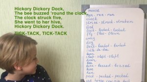 Hickory Dickory Dock - перевод и разбор веселой песенки. Учим английский по песням. Past Simple