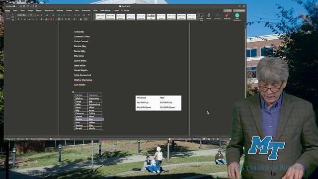 Tech Tip 14 Word and Excel Sort and moving data смотреть онлайн