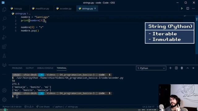 Programación Básica con Python | 3. Listas, Iterables y Ciclos смотреть онлайн