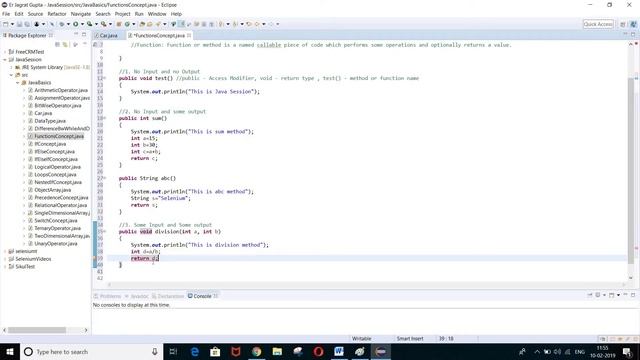 Functions or Methods in Java - Core Java - Session 9 - Part 1 смотреть онлайн