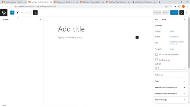 Always Open List View in WordPress Editor | Open List View By Default in WordPress 6.1 Update смотреть онлайн