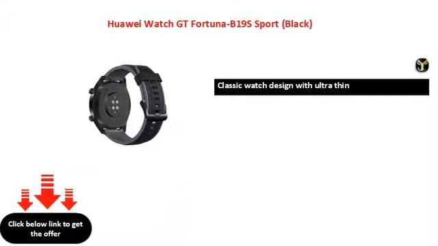 Huawei Watch GT Fortuna-B19S Sport (Black) смотреть онлайн