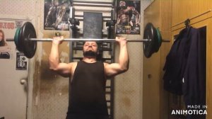 ЖИМ ШТАНГИ СТОЯ 62 КИЛОГРАММА.ПРОБУЮ ВПЕРВЫЕ.