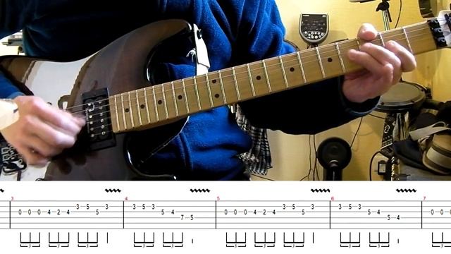 How to play Adrian Smith's solos #37 Quest For Fire (with tablatures and backing tracks) смотреть онлайн