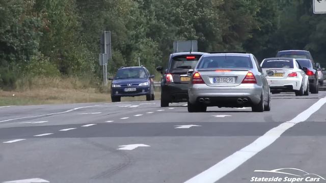 615HP Mercedes C55 AMG SUPERCHARGED SOUNDS! смотреть онлайн
