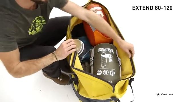 ТУРИСТИЧЕСКАЯ СУМКА VOYAGE EXTEND 80 120 ЛИТРОВ QUECHUA смотреть онлайн