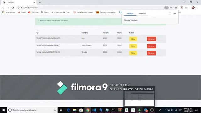 Interacción De Laravel 5.8 En MongoDB
