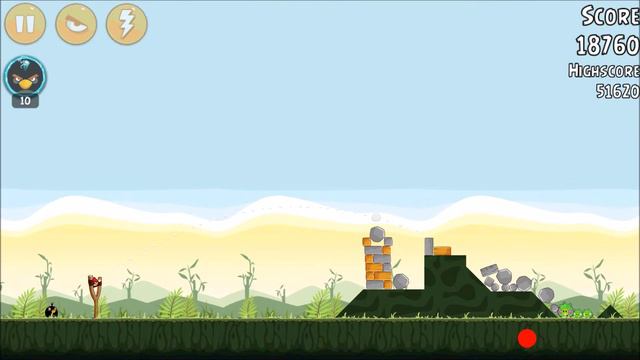 Angry Birds Level 2-8 (HD) 3 Stars смотреть онлайн