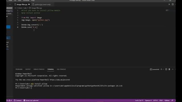 Born For Coding || To Convert Image Into Black And White|| Using PIL || смотреть онлайн