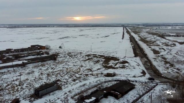 посёлок Ягодный Колышлейского района Пензенской области \ аэросъемка зимой смотреть онлайн