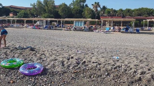 Обзор пляжа отеля Turtas 4* Konakli  Alania