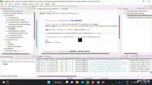 Spring Boot Data Validation//Spring Boot Exception Handling part 14.3 Easy Learning Channel смотреть онлайн