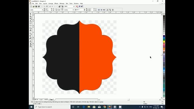 Corel Draw Trace Shape Tool Drawing | Lunar Computer College смотреть онлайн