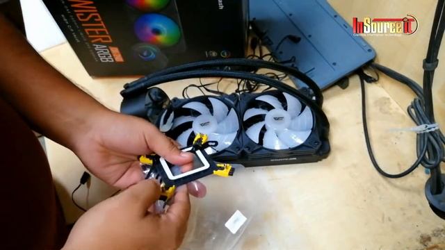 How to install Aigo DarkFlash Twister DX-240 ARGB Liquid Cooler | Insource IT смотреть онлайн