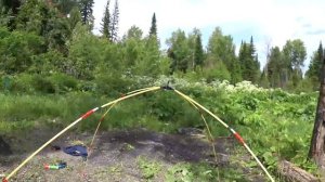 Каркас палатки из стеклопластиковой арматуры