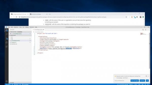 add package github / github добавить пакет