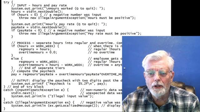 Java Keyboard Input Exceptions using try...throw...catch смотреть онлайн