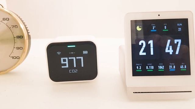 Датчик качества воздуха Qingping Air Monitor Lite VS Qingping Clear Grass Air Monitor смотреть онлайн