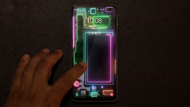 Samsung Galaxy S10 Electricity Live Wallpaper for Galaxy S10+ смотреть онлайн