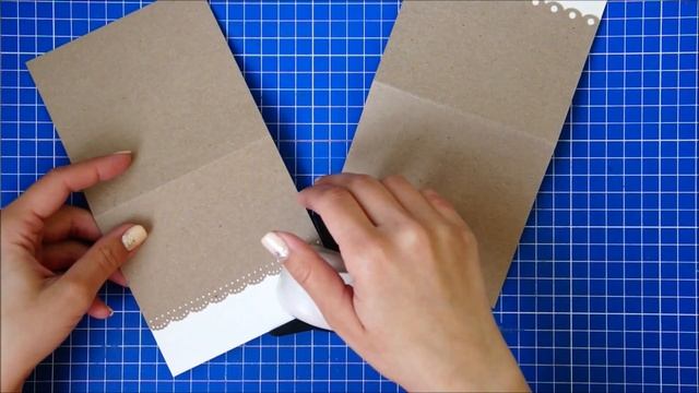 Открытки из крафт бумаги с кружевом из хлопка | CAS card from craft sheet смотреть онлайн