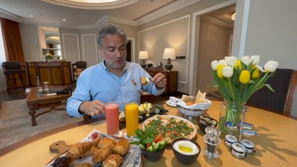 The Millennium Hotel Doha: Presidential Suite, Room Dining, Lebanese Lunch, Afternoon Tea, Em Sheri