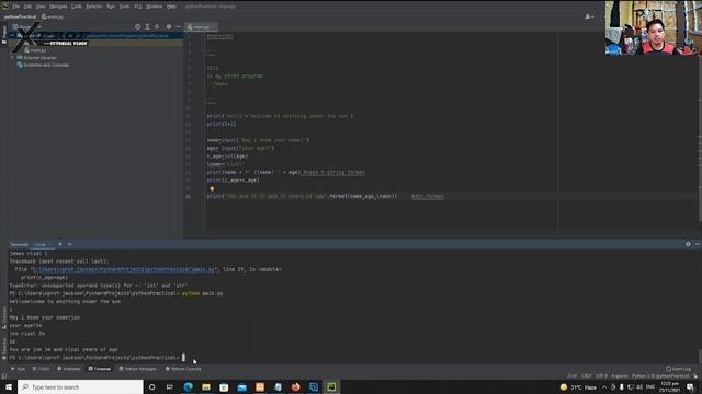 Practical Usage of Variables, Comments, Operators, Print Methods, Etc in Python Basic Programming смотреть онлайн