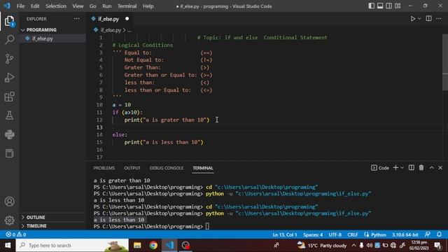 conditional statement in python | what are conditional statements in python if, else and elif смотреть онлайн