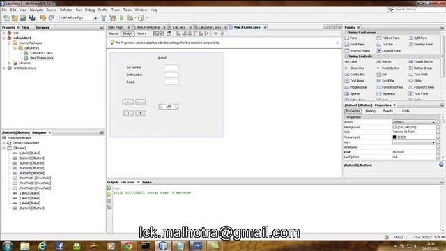 Develop calculator using JAVA NetBeans IDE 7.1.2 смотреть онлайн