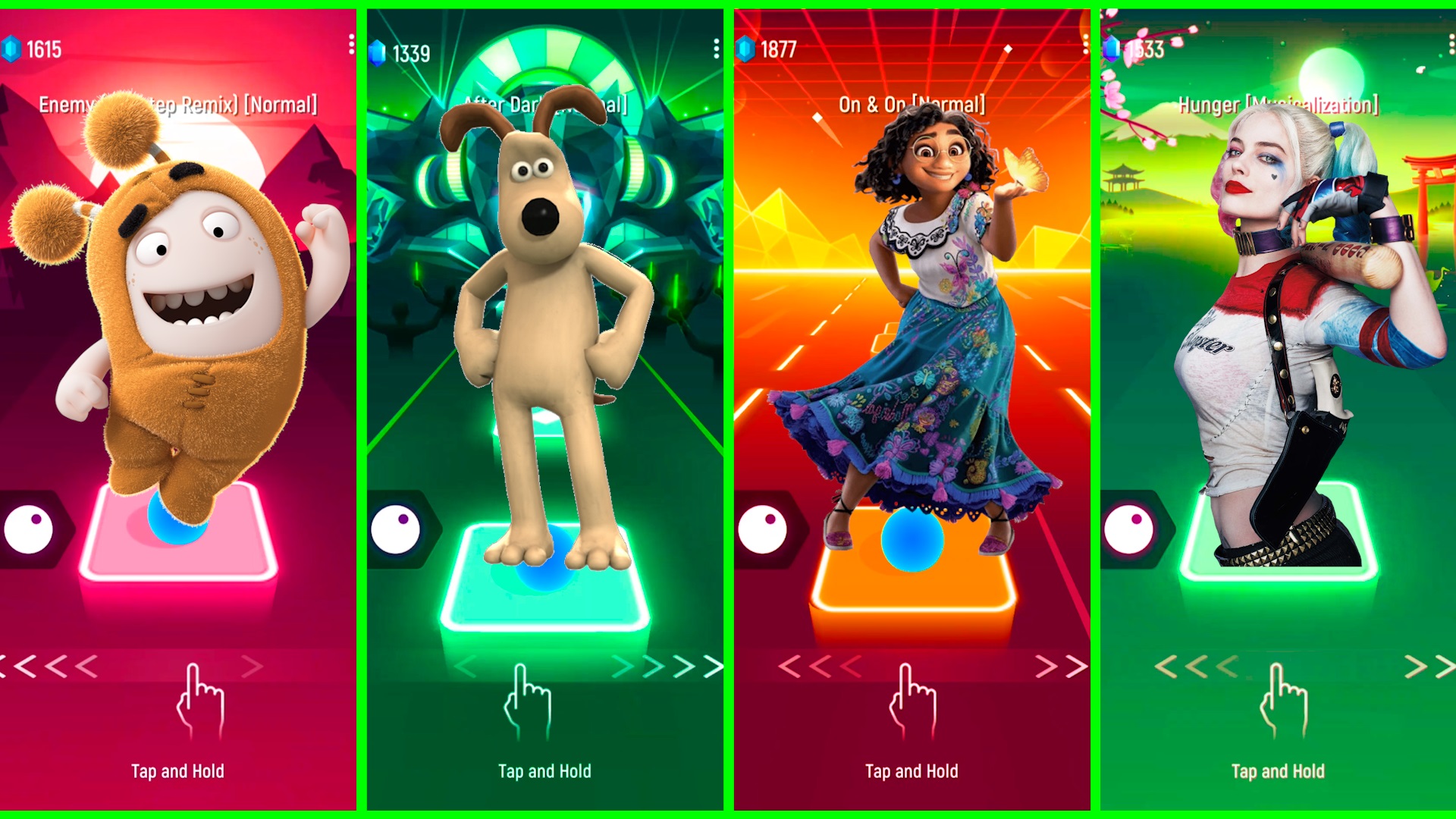 Meet The Robinsons VS Oddbods VS ENCANTO VS Suicide Squad Coffin Dance EDM Rush Tiles Hop