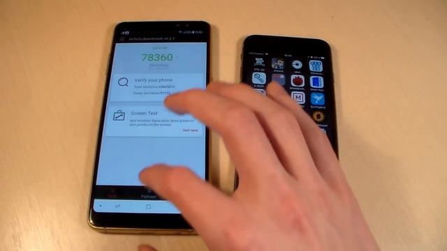 Samsung Galaxy A8+ 2018 vs iPhone 6S смотреть онлайн