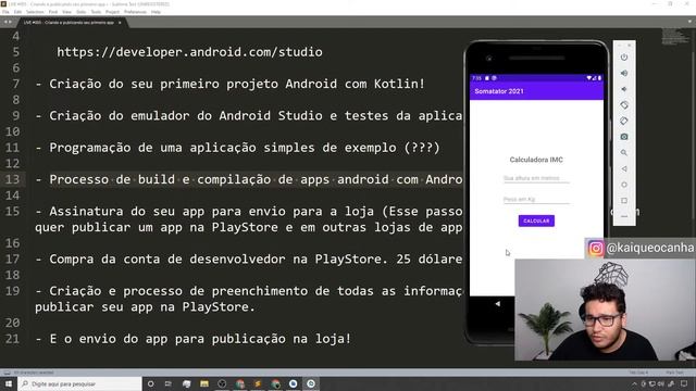 LIVE #005 - Criando e publicando seu primeiro app Android! (Do Zero ao seu App na Loja!) смотреть онлайн