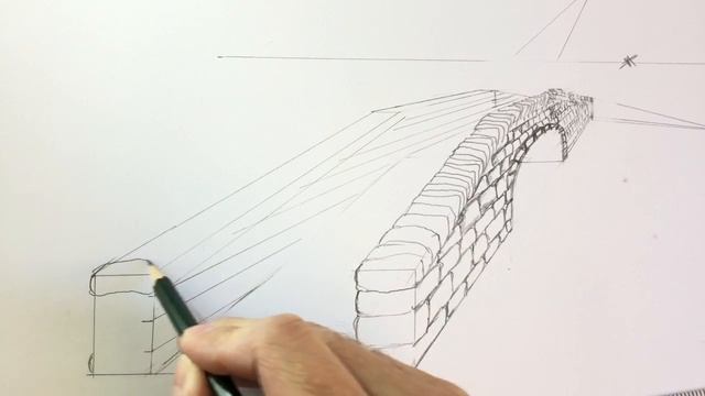 Learn to Draw in Perspective | How to Draw a Bridge with Pencil, Eays Drawing Techniques смотреть онлайн