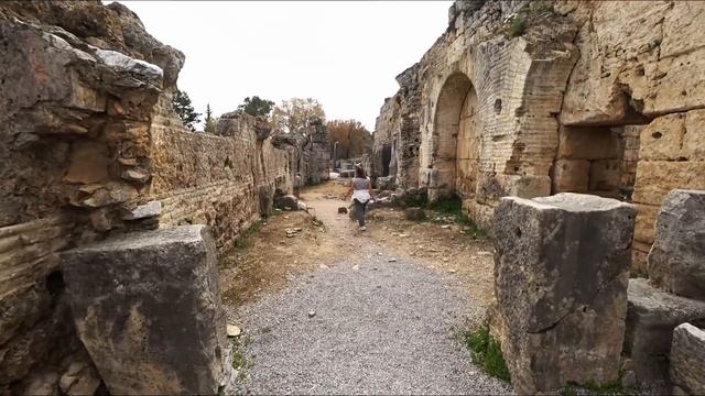 PERGE  Перге Турция Древний Город и черепахи  Съемки с дрона