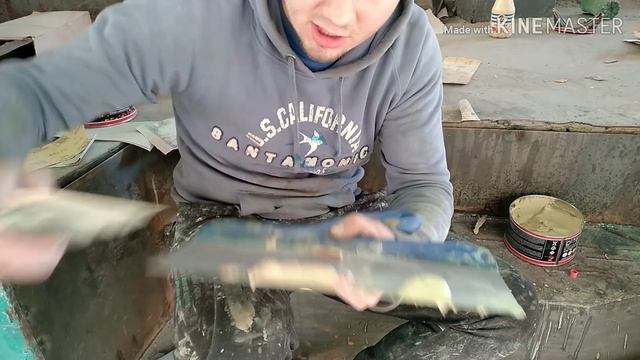 Уроки автомалярки.Как мешать шпатлёвку?Дозировка смотреть онлайн