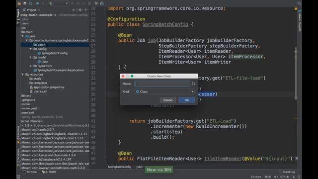 Spring Batch in Spring Boot | CSV to Database | Tech Primers смотреть онлайн