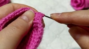 Большая роза крючком. Часть 2.