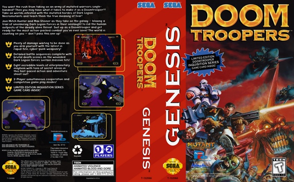 Sega Mega Drive 2 (Smd) 16-bit Doom Troopers - Mutant Chronicles Полное Прохождение