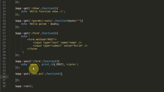 Tutorial Slim Micro Framework : Routing & View смотреть онлайн