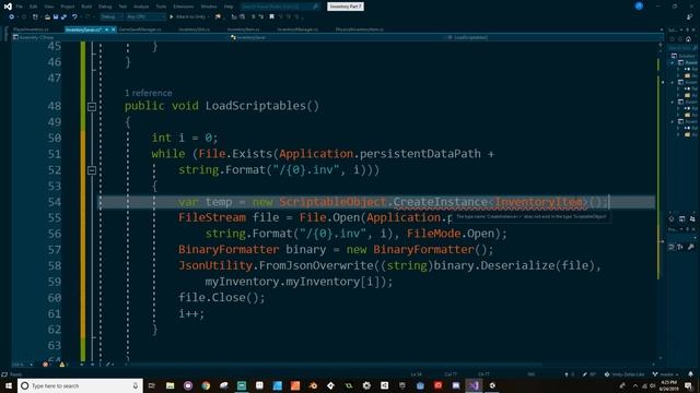 Inventory - Saving Nested Scriptable Objects - Make a game like Zelda using Unity and C# смотреть онлайн
