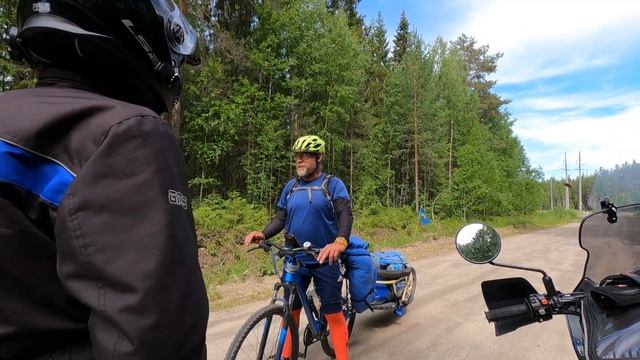 Мотопутешествие на Кольский, вторая серия. Карелия, встреча с велосипедистами, дорога до Кеми. смотреть онлайн