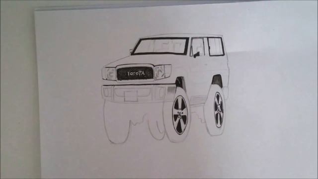 Draw Toyota Land Cruiser 3D كيفية رسم جيب ربع 3 دي смотреть онлайн