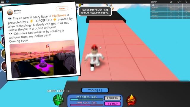 ВОЕННЫЙ В ДЖЕЙЛБРЕЙК?! ОБНОВЛЕНИЕ В Jailbreak? | Roblox смотреть онлайн